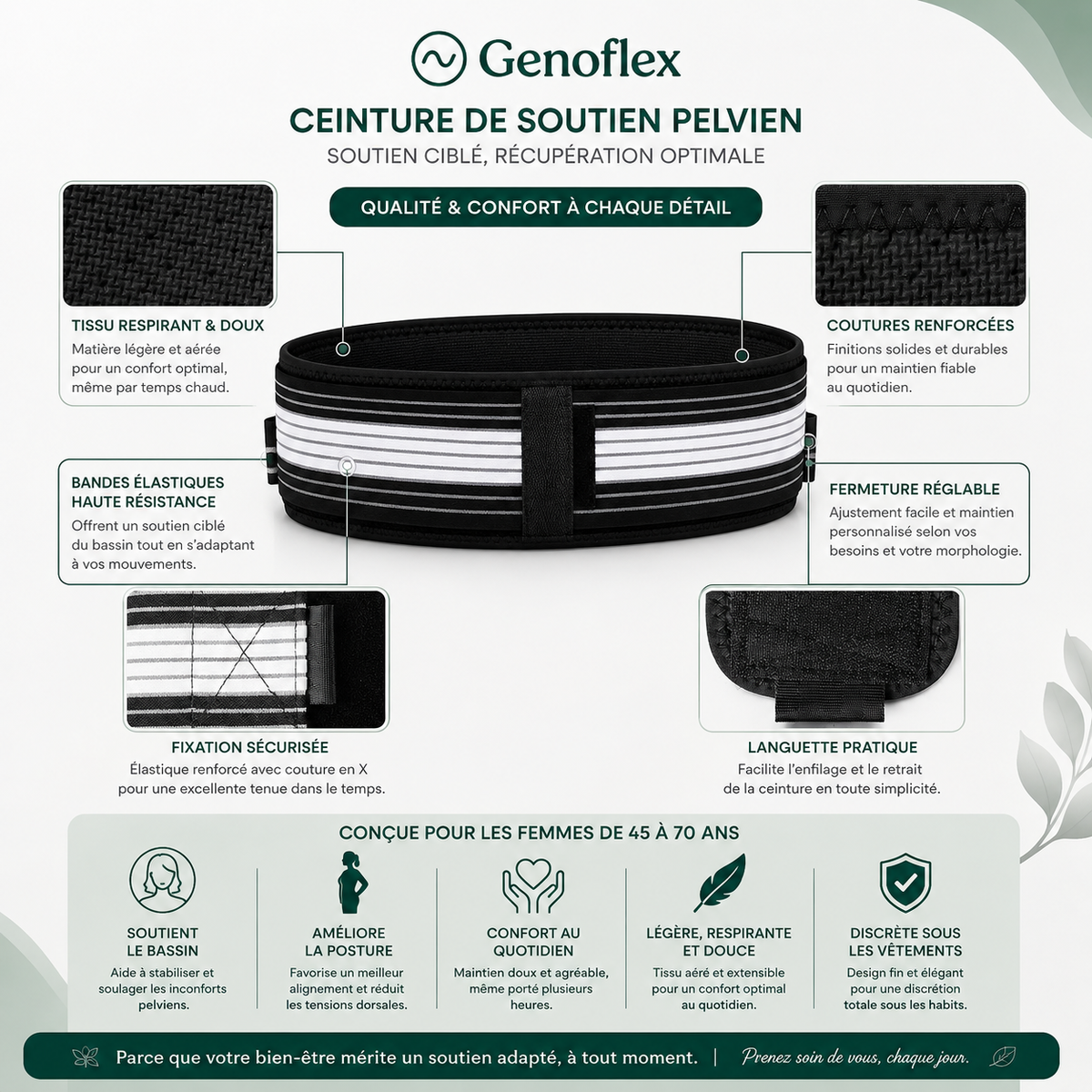 Genoflex - Ceinture de Recuperation
